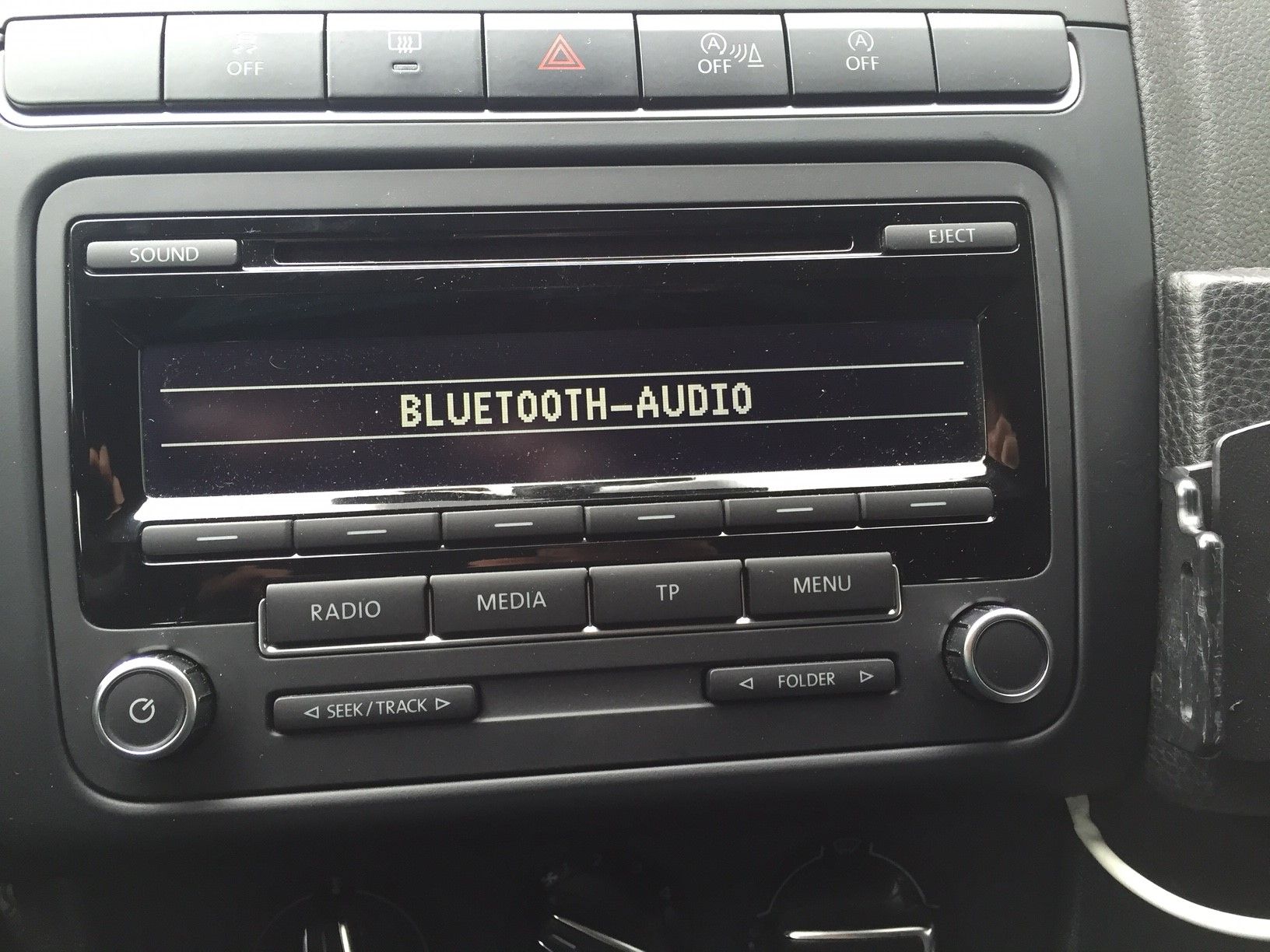 Bluetooth Audio optie in Media selectie